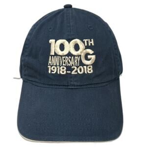 UltraClub Baseball Cap Blue One Size 100th Anniversary 1918-2018 G Logo Hat